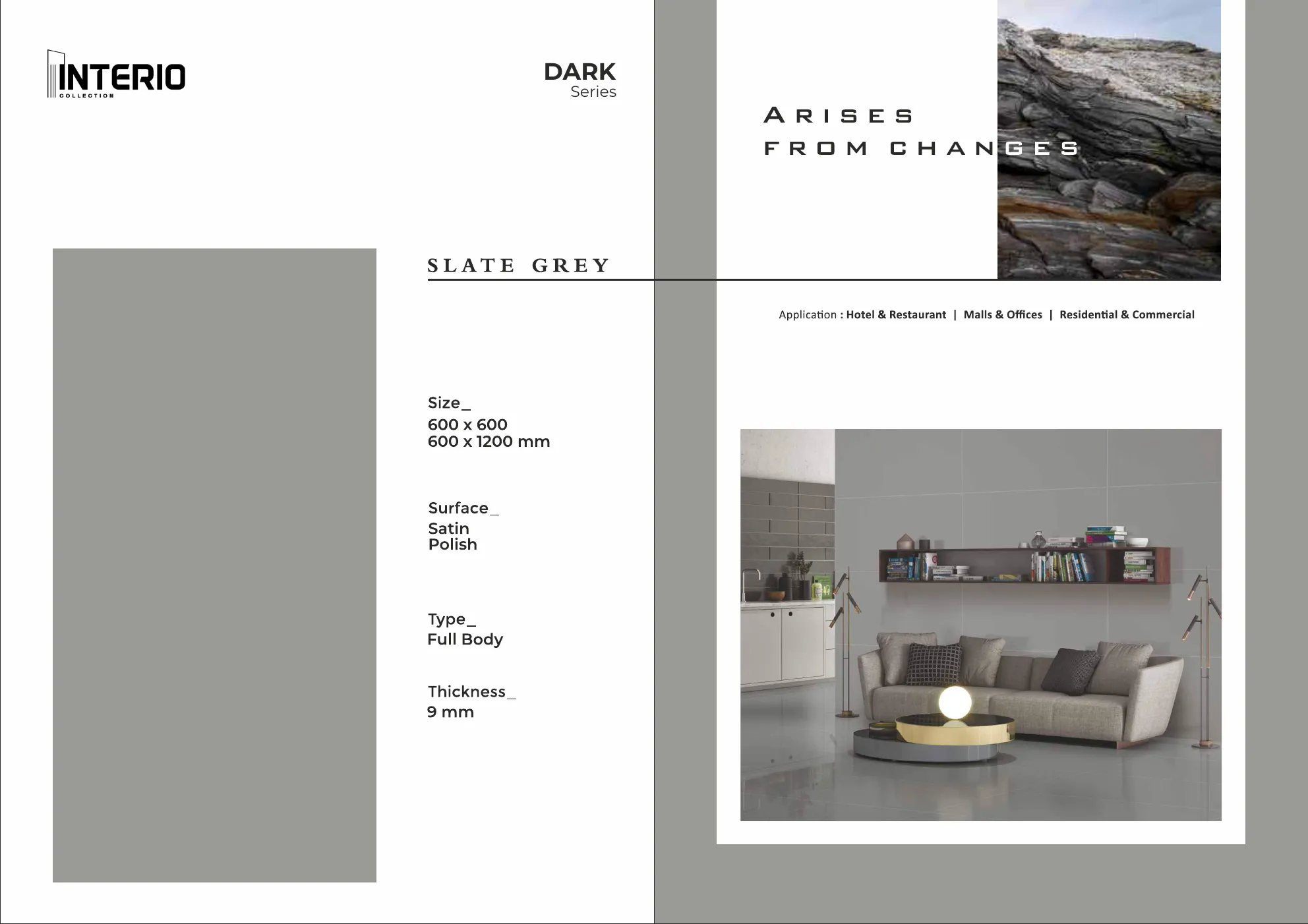 Ex  Interio collection 600x600,600x1200  9mm 18