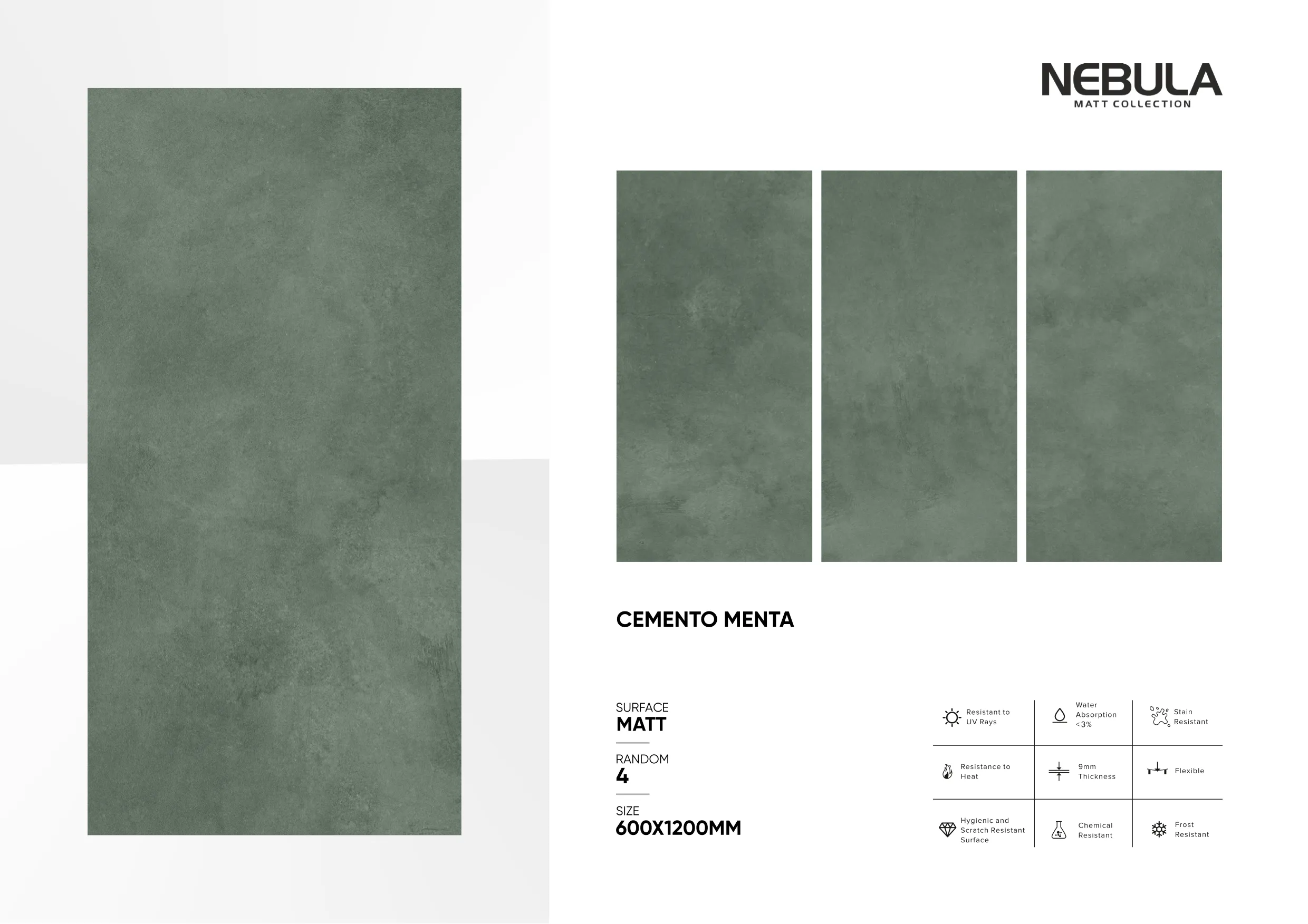 600x1200mm, MATT NEBULA 20