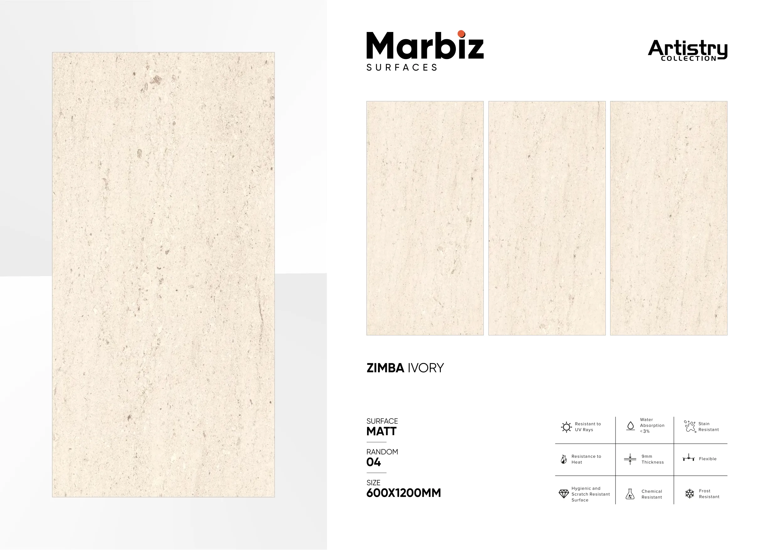 Artistry 600x1200mm Matt 166