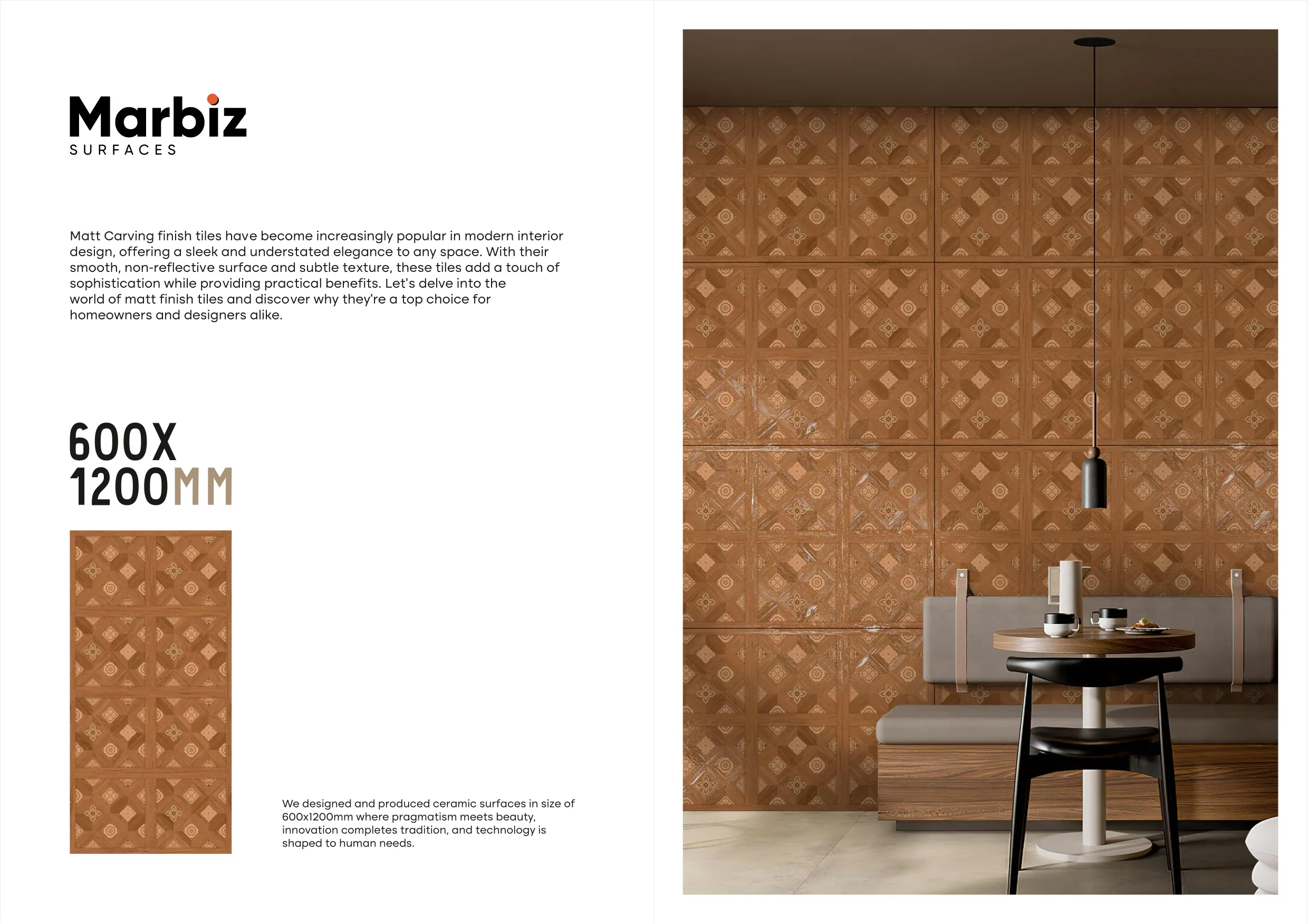 Blossam 600x1200mm Wood Carving 4