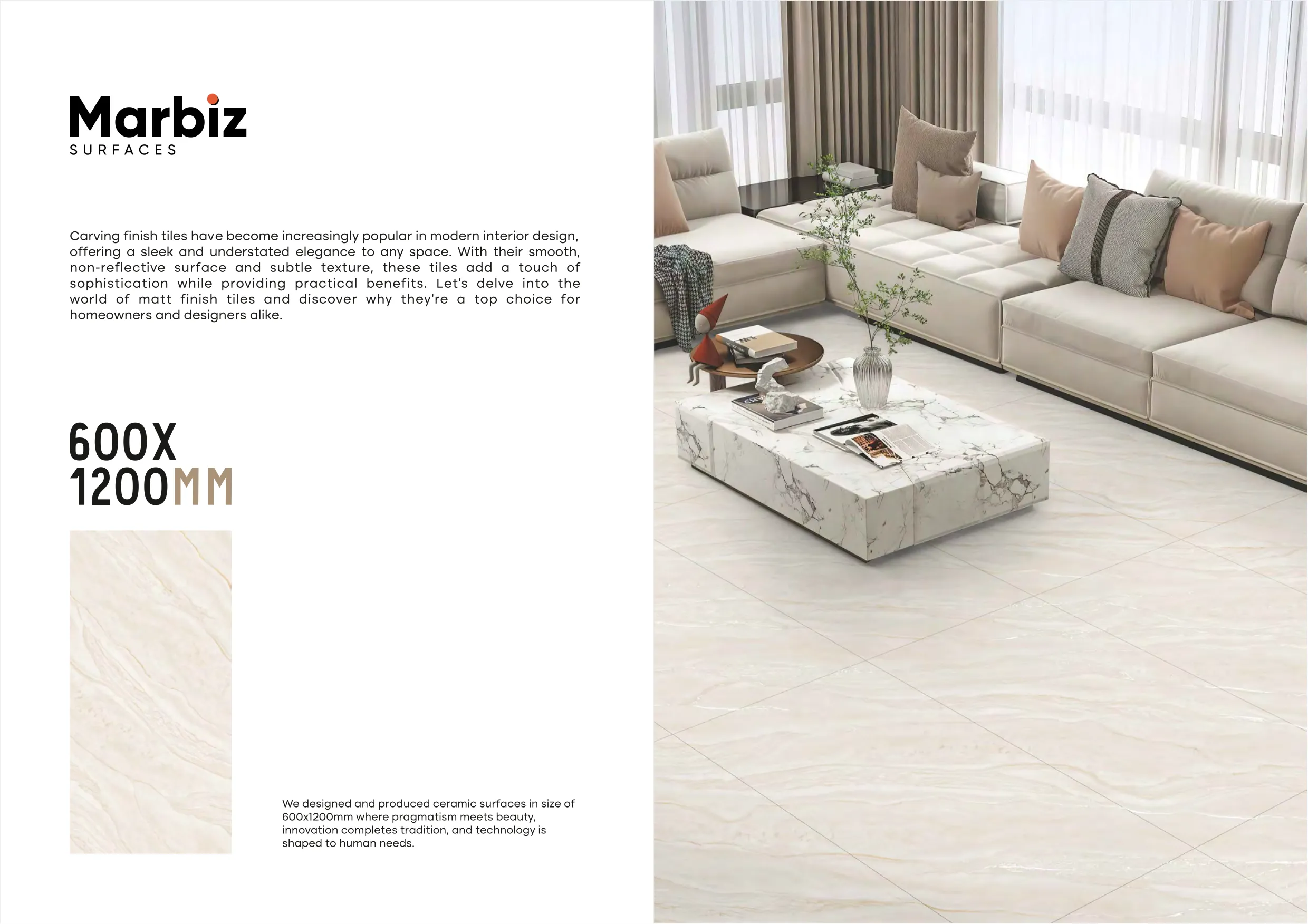 Soulfull 600x1200mm Carving Endless 4