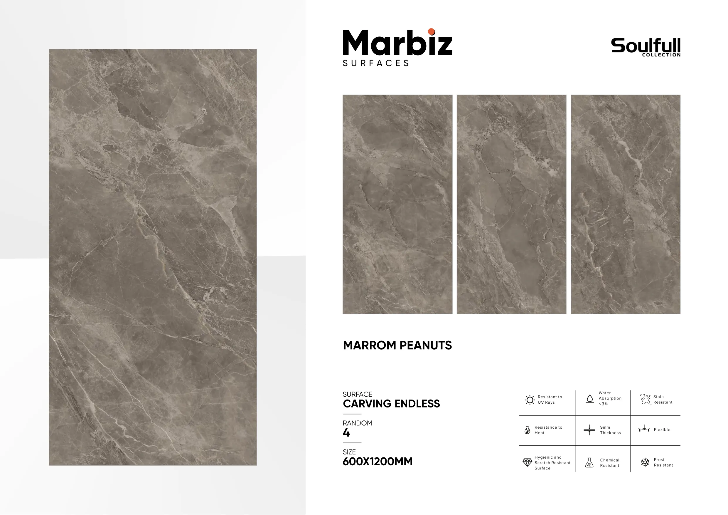 Soulfull 600x1200mm Carving Endless 115