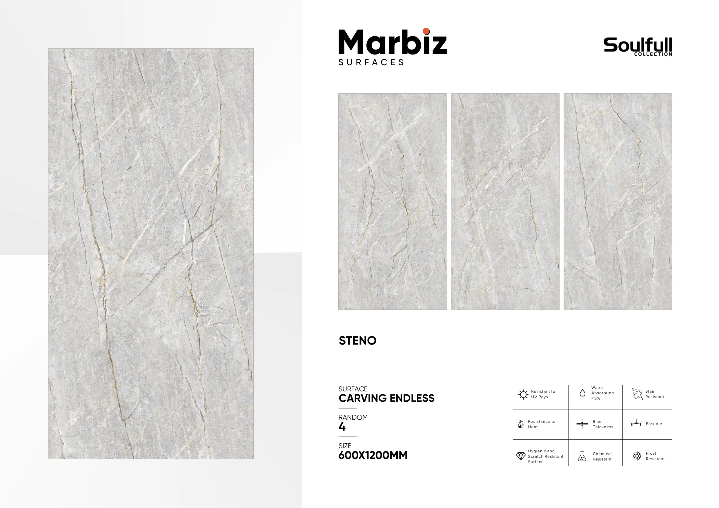 Soulfull 600x1200mm Carving Endless 163