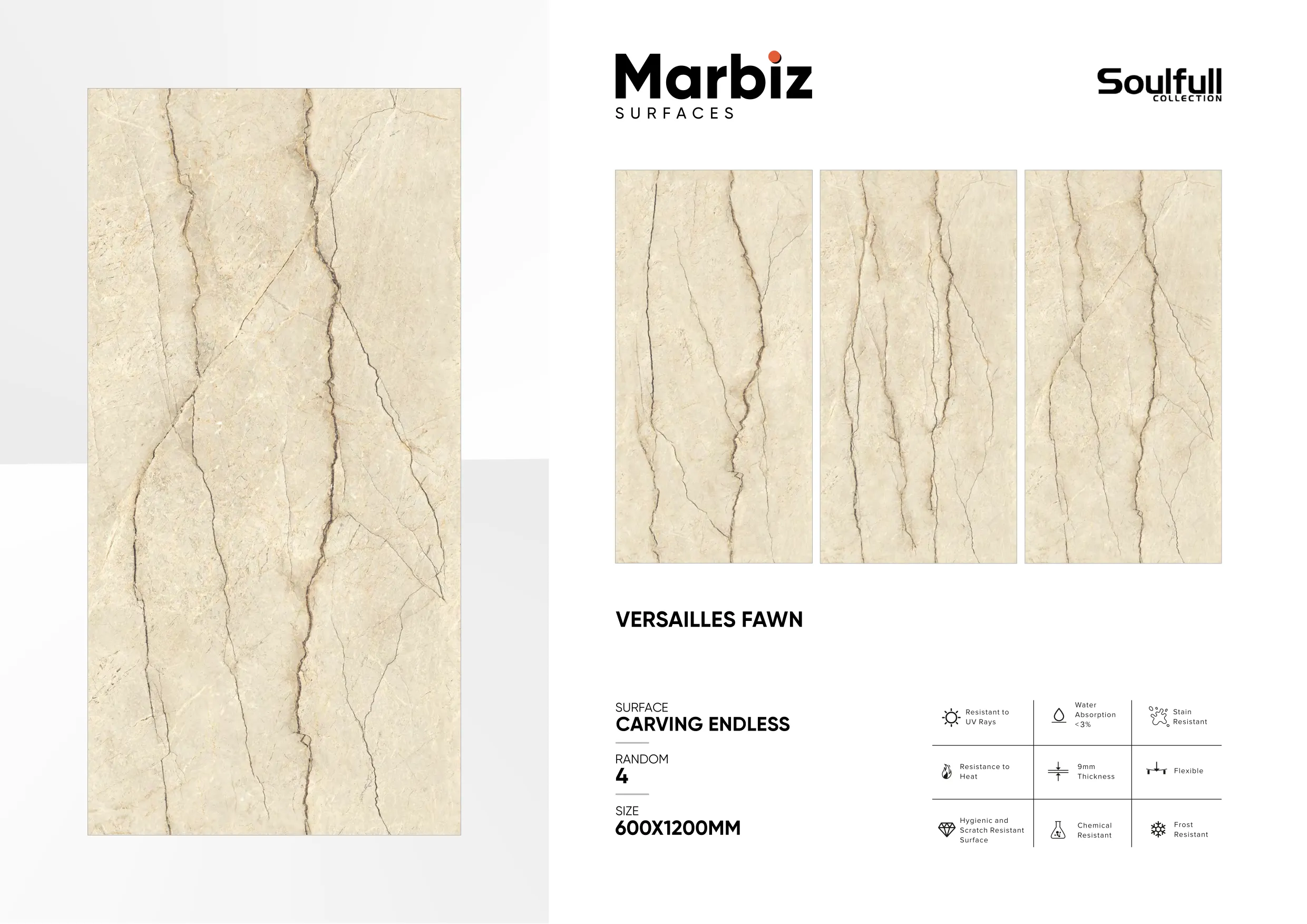 Soulfull 600x1200mm Carving Endless 187