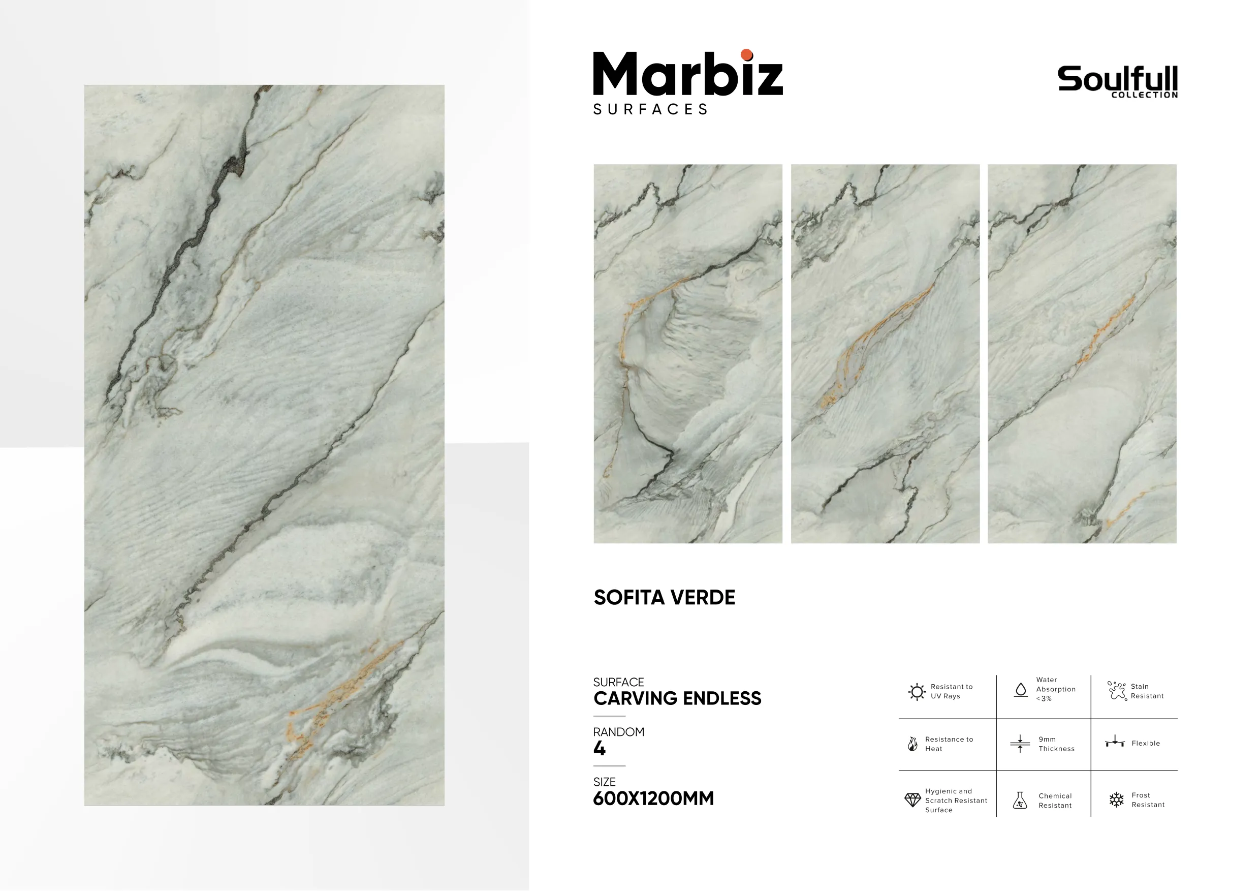 Soulfull 600x1200mm Carving Endless 261