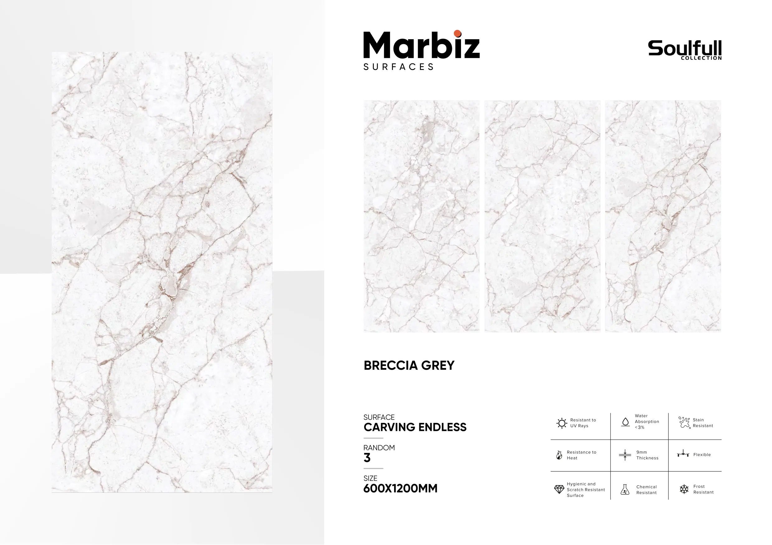 Soulfull 600x1200mm Carving Endless 47