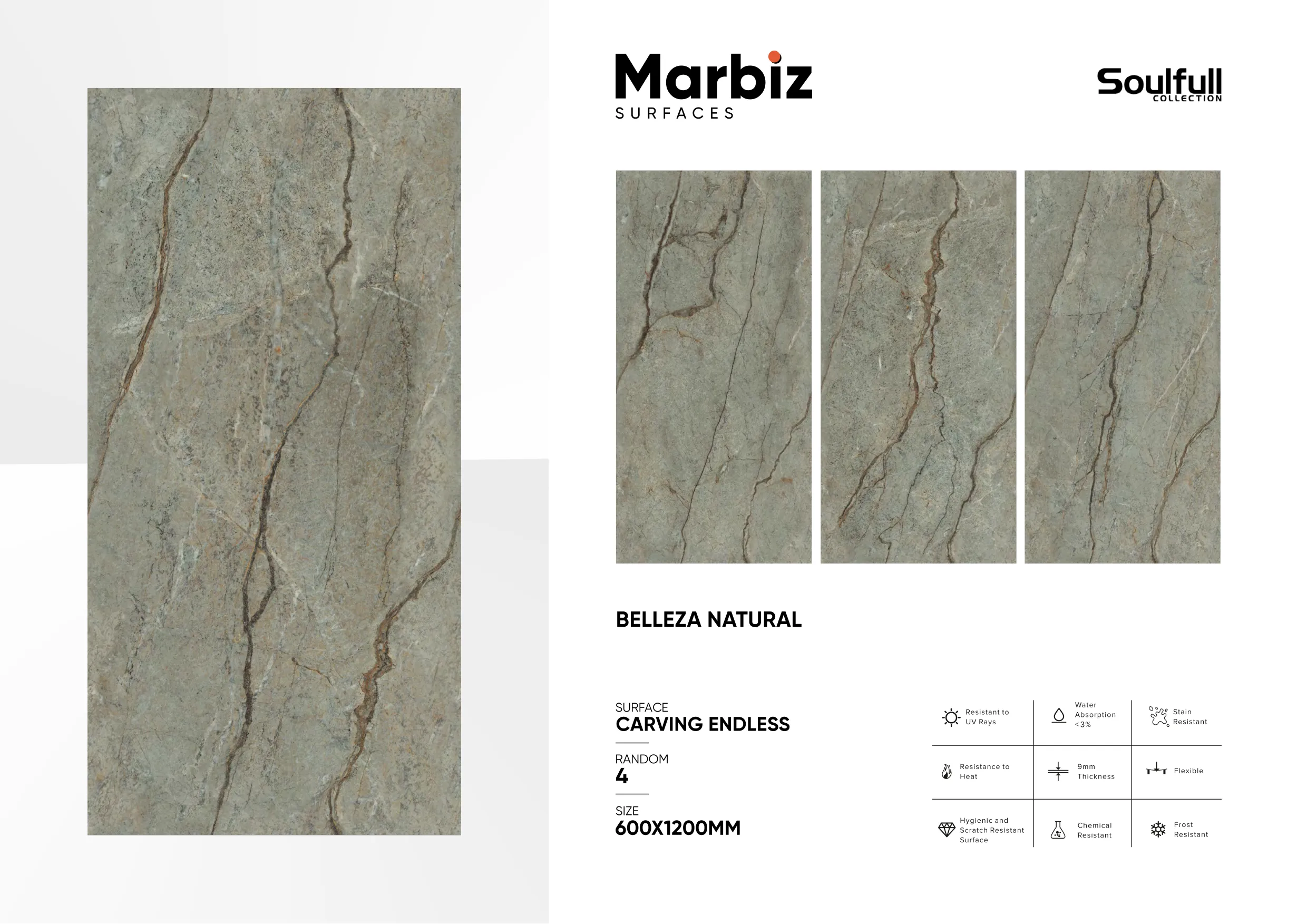 Soulfull 600x1200mm Carving Endless 49
