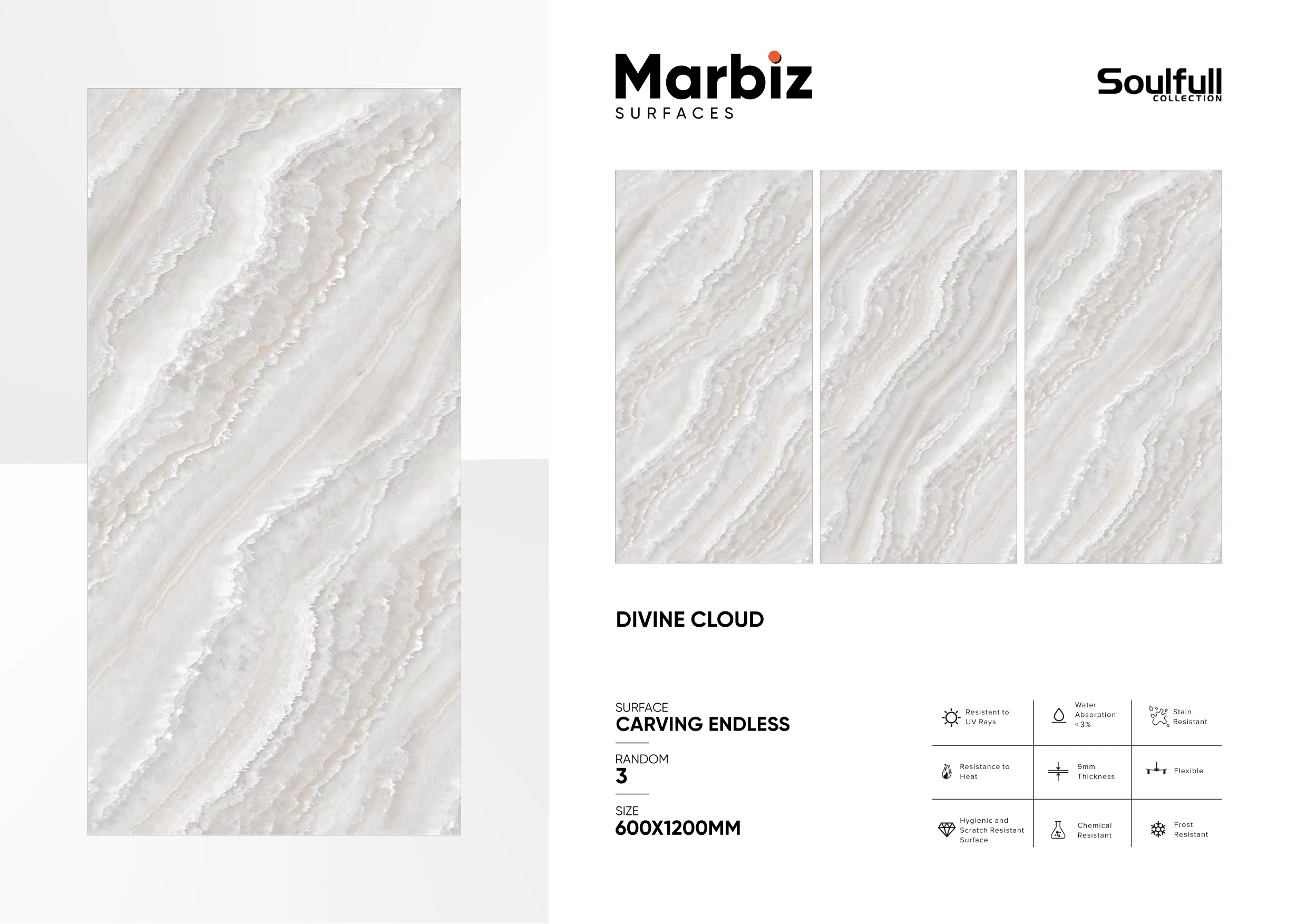 Soulfull 600x1200mm Carving Endless 71