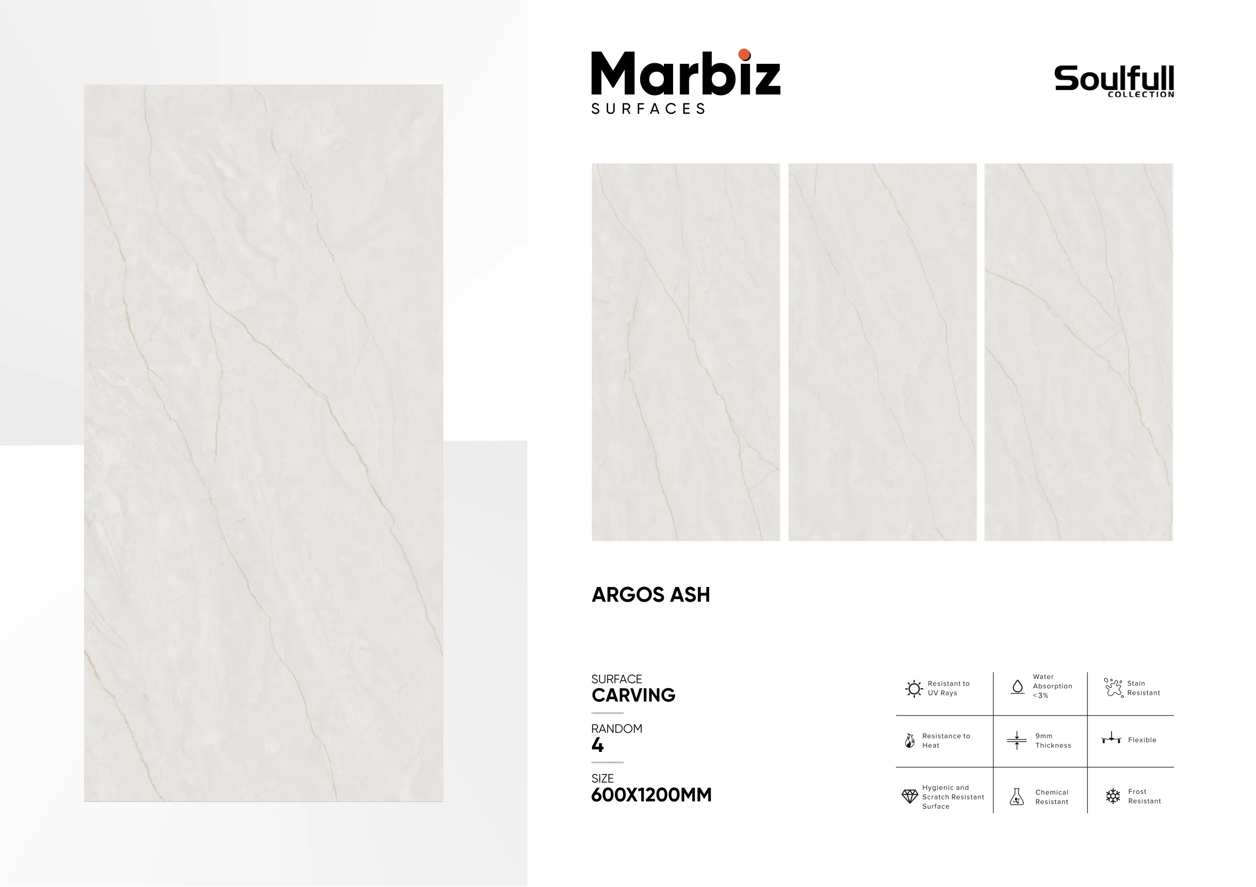 Soulfull 600x1200mm Carving Random 15
