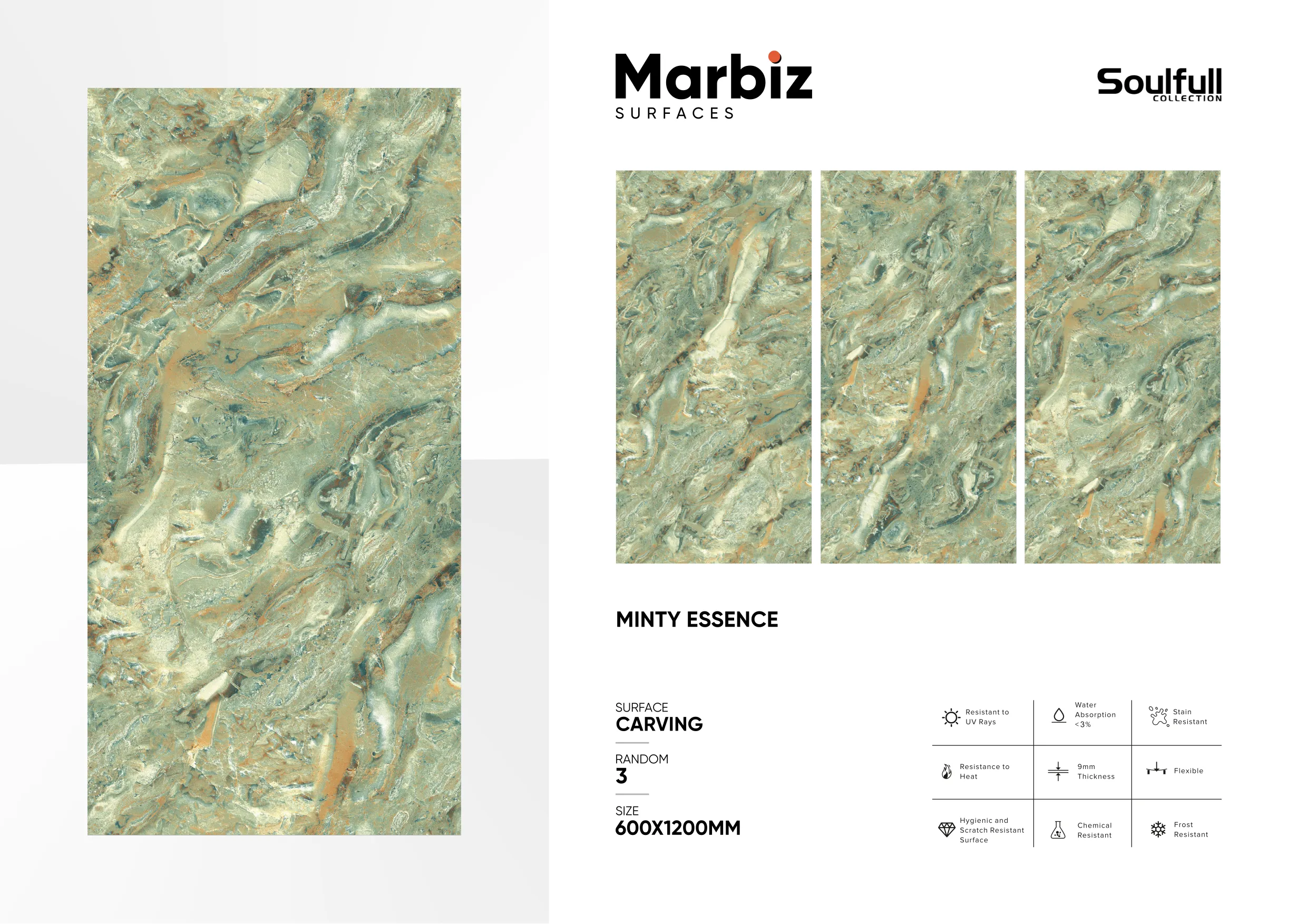 Soulfull 600x1200mm Carving Random 179