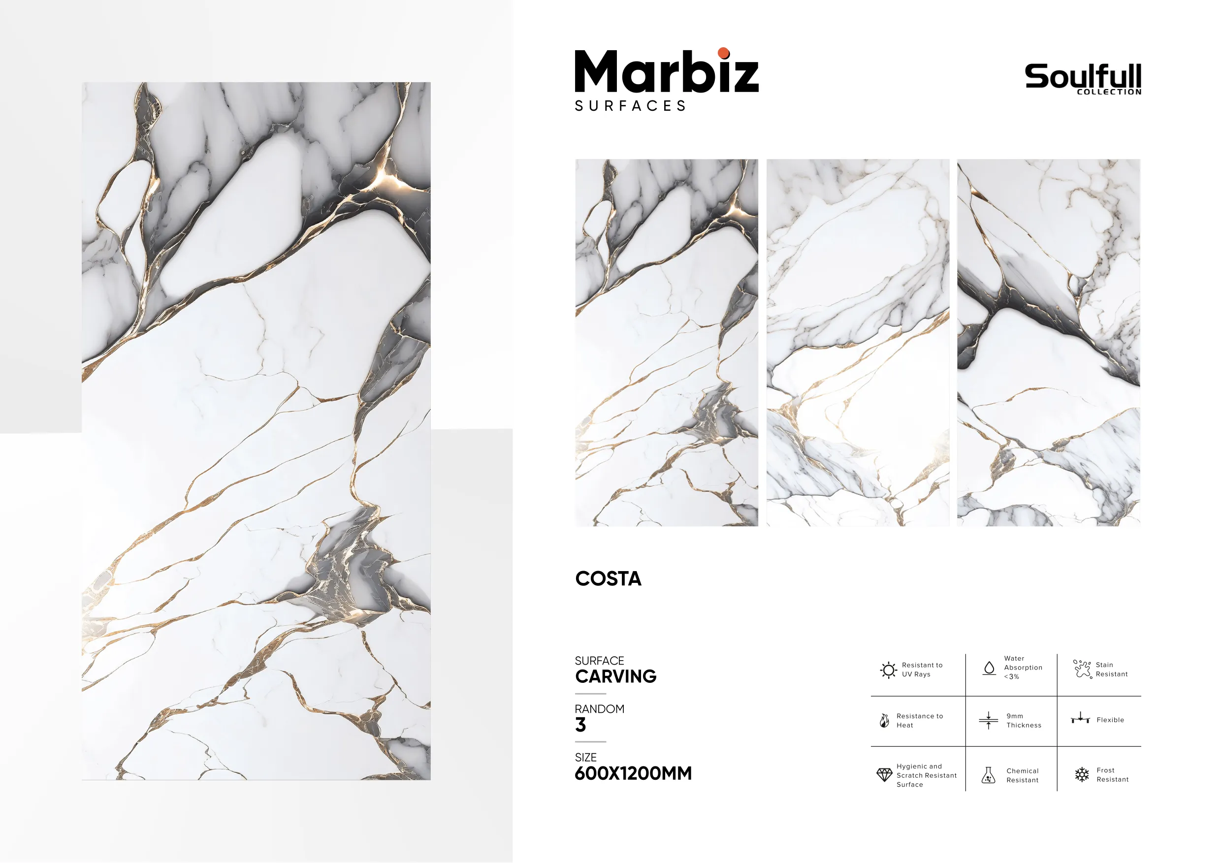 Soulfull 600x1200mm Carving Random 215