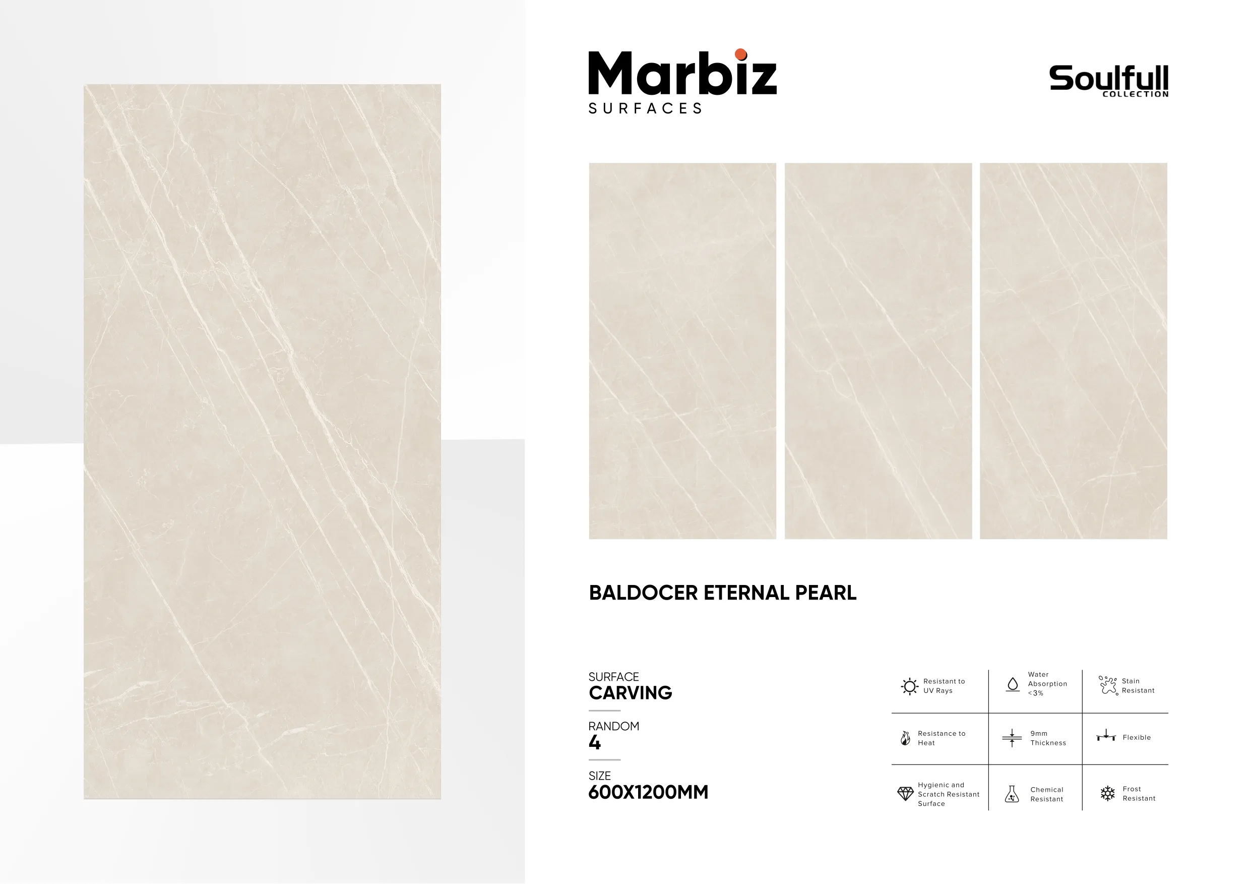 Soulfull 600x1200mm Carving Random 29