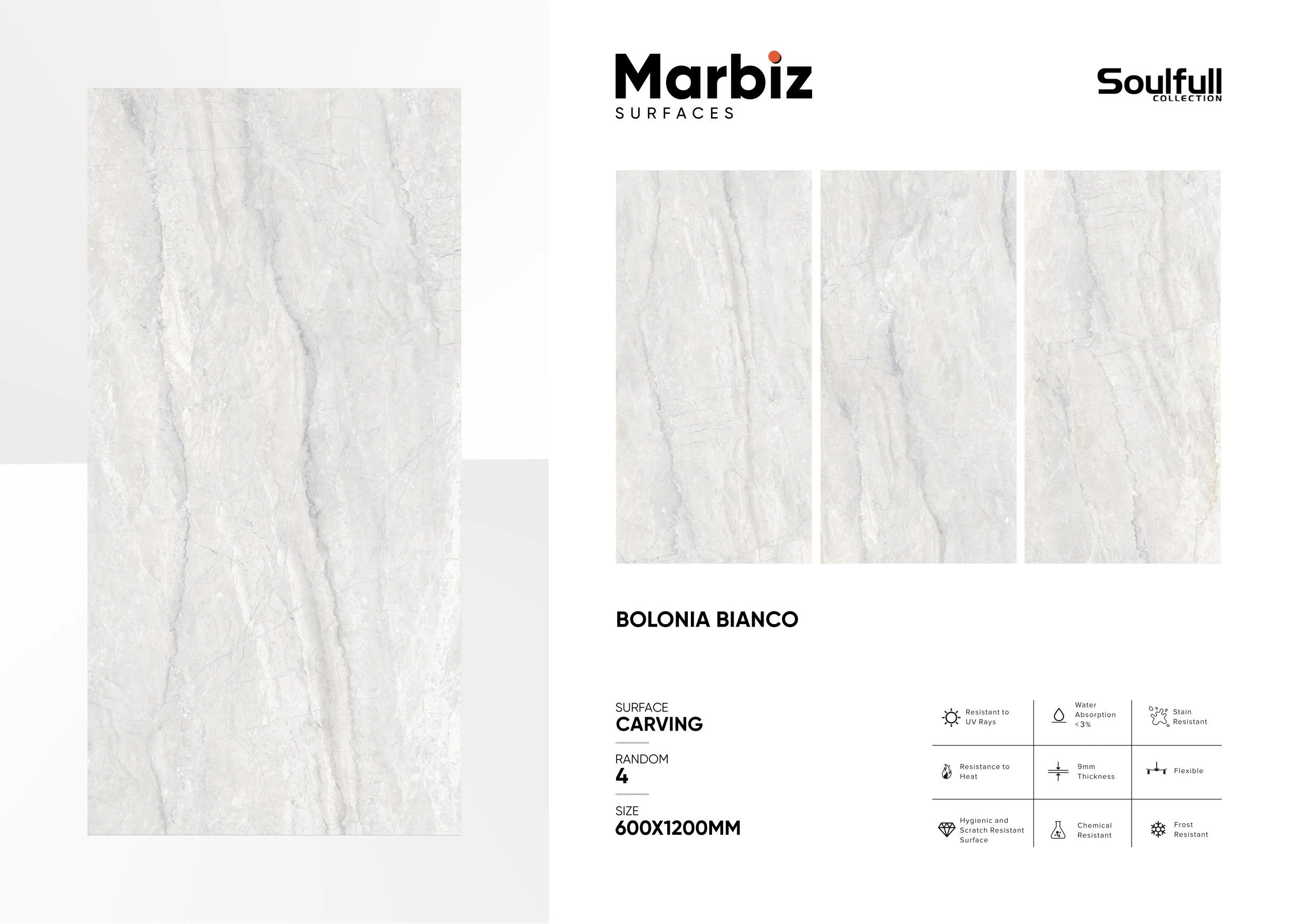 Soulfull 600x1200mm Carving Random 33