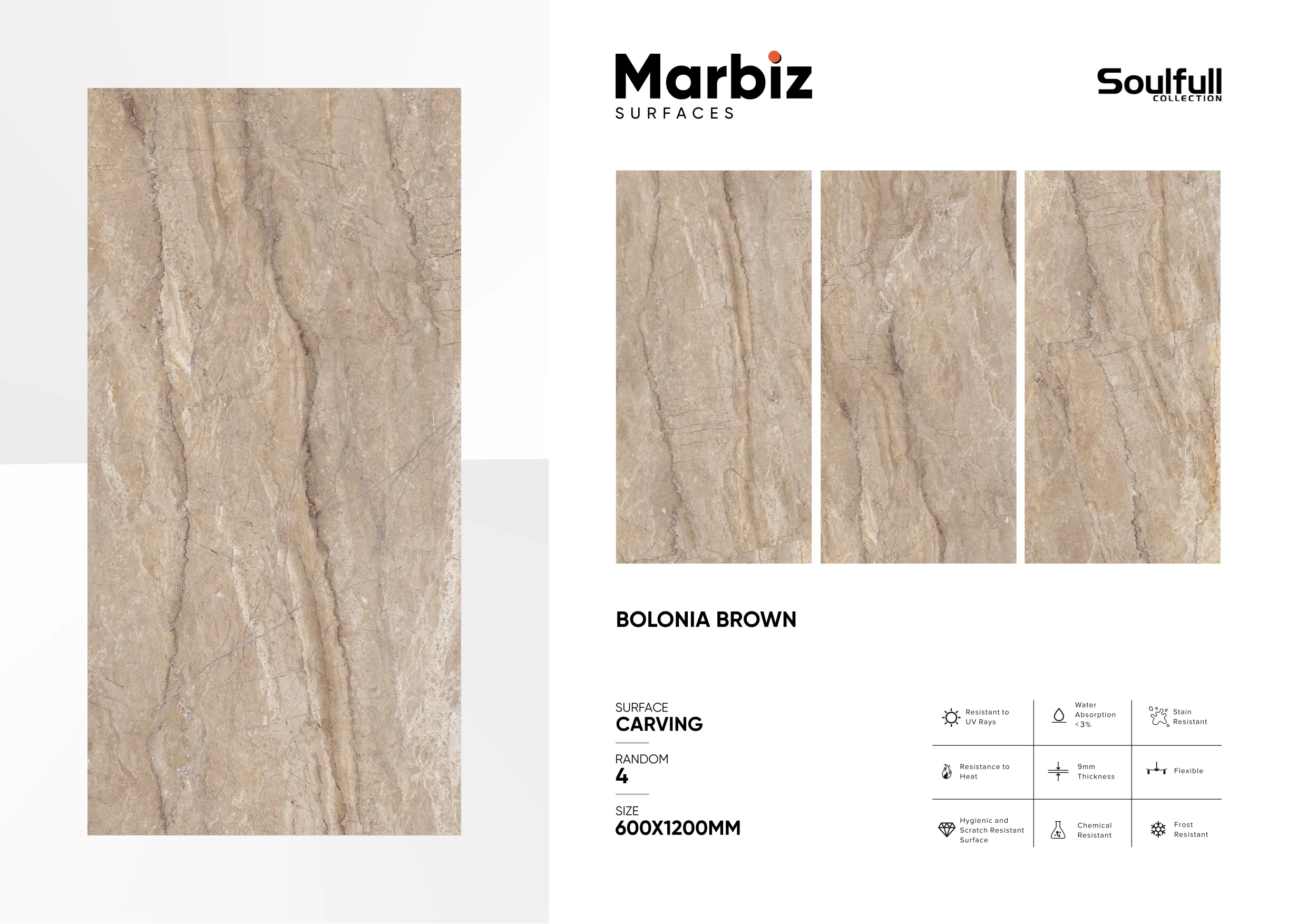 Soulfull 600x1200mm Carving Random 35
